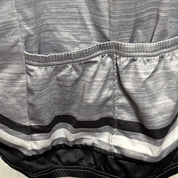 CANARI Cycling Jersey Men's XL Black and White Bicycle Full Zip Top - Picture 10 of 16